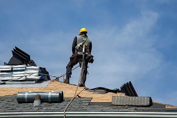 Professional Gutter Installation technician working in Fairfield, NJ